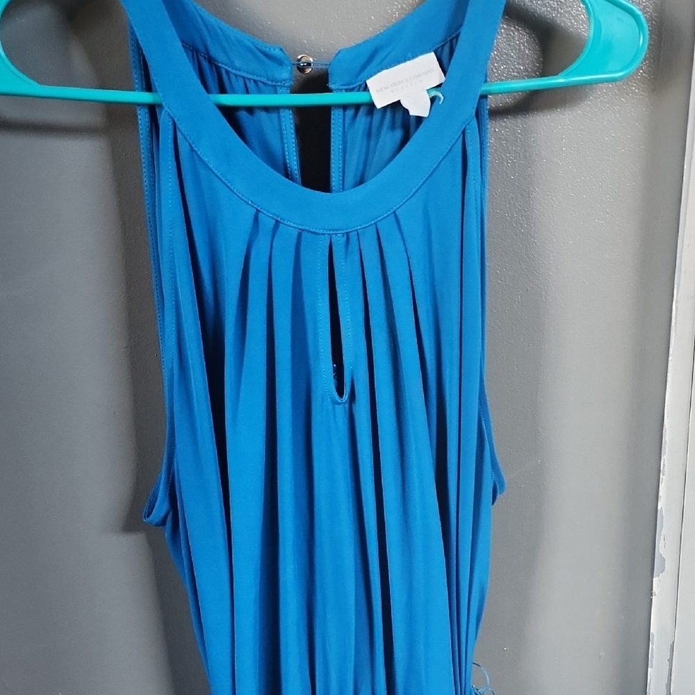 Blue Sleeveless Women's Top